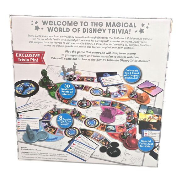 The Magical World of Disney Trivia: 100 Years of Wonder Trivia Board Game: NEW - Picture 2 of 8